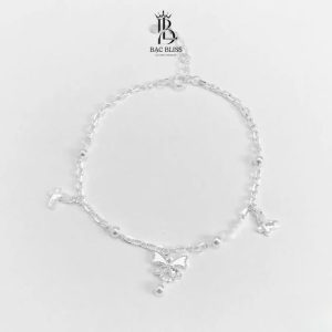 Lắc Tay Bạc Bacbliss Nơ Và Bướm LTN-003
